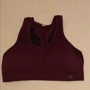 Purple sports bra size M